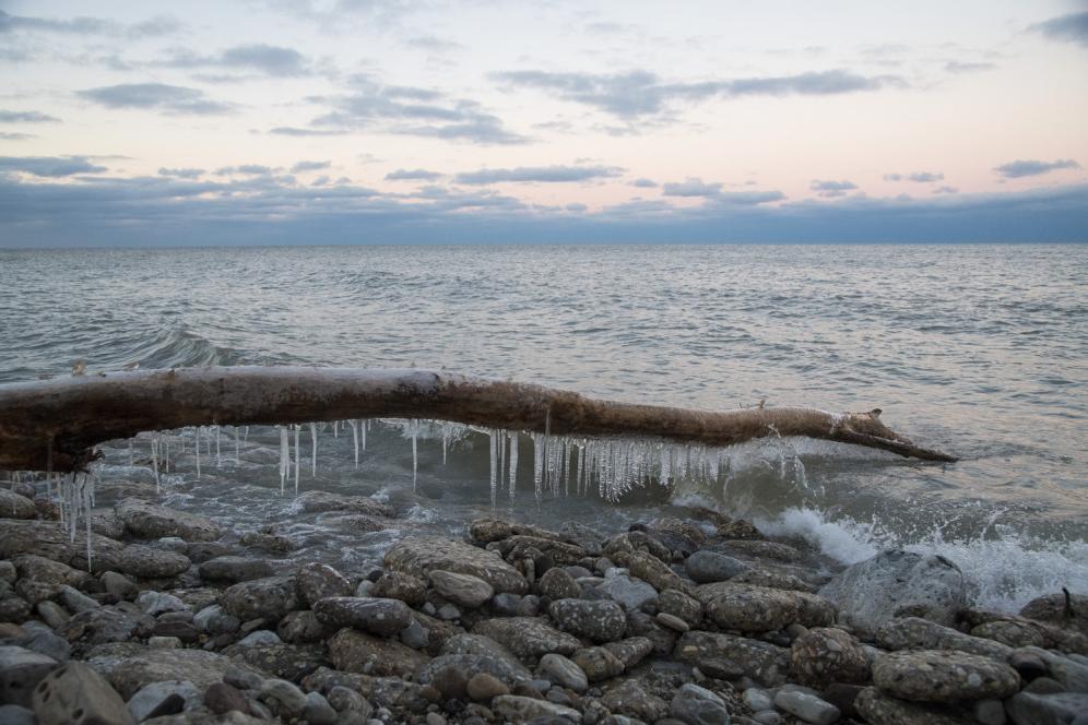 Lake Michigan in the winter
