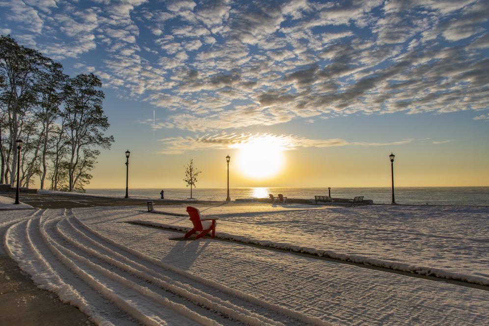 Lake Michigan in the winter